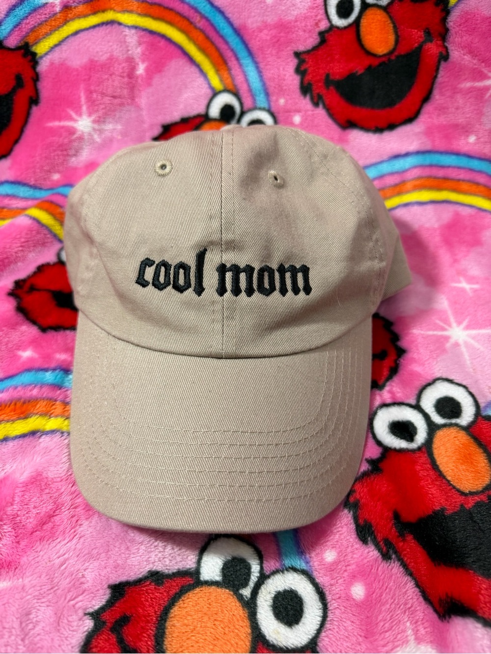 Cool Mom embroidered beige dad hat 🖤 Y2K coquette casual baseball cap